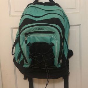 Aqua L.L. Bean Bookbag